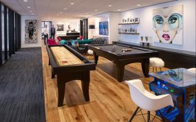 办公室环保木地板装潢效果图片