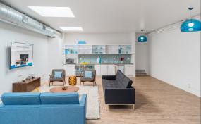 办公室仿实木地板装修设计效果图大全