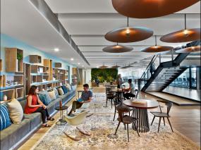 办公室进口木地板装饰装修效果图大全