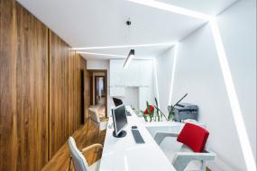 办公室环保木地板装修装潢效果图