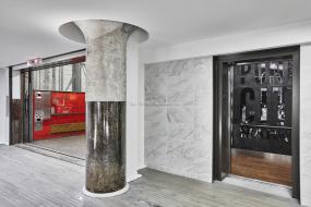 高档办公室仿实木地板装修效果图