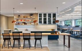 2018办公室进口木地板装修效果图