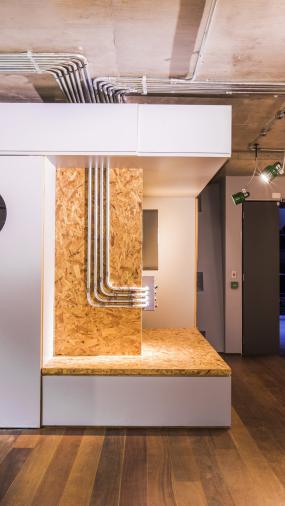 办公室环保木地板设计装修图片