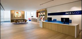 办公室环保强化木地板装修设计效果图