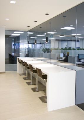 办公室实木地板材质设计装饰图