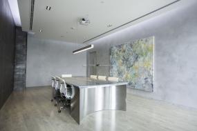 办公室实木地板材质装修设计效果图片库