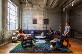 办公室实木地板材质装饰装修图片