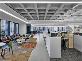 办公室实木地板材质装修效果图