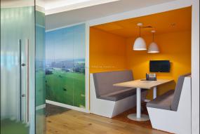 办公室实木地板材质装饰效果图大全