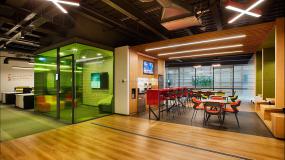 办公室负离子木地板装饰效果图大全