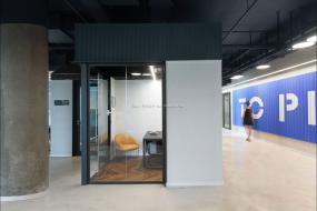 办公室三层复合实木地板装饰设计效果图大全