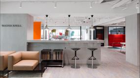 办公室负离子木地板装修设计效果图片库