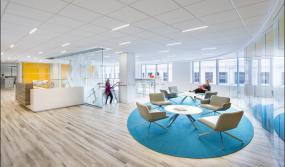 办公室负离子木地板设计装饰图片