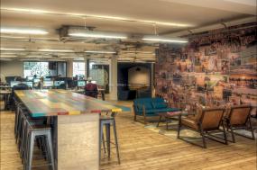 办公室三层复合实木地板装饰设计效果图片