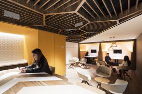 办公室负离子木地板设计装饰图