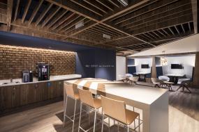 办公室负离子木地板设计与装修效果图