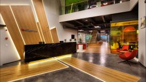 办公室负离子木地板图片装修效果图