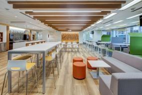 办公室负离子木地板设计装修效果图片