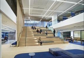 最新办公室榆木地板设计装修图片