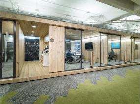 办公室上海木地板设计装修效果图