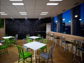 最新办公室杉木地板装饰效果图