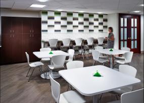 最新办公室榆木地板设计装饰效果图片