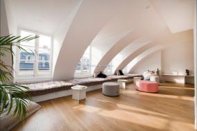 办公室杉木地板装修设计效果图片库