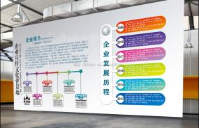 企业文化墙模板