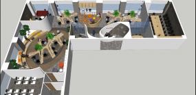 办公室平面图室内大全