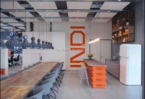 企业文化背景墙设计装饰图