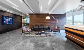 企业前台设计装饰效果图片