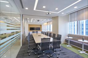 高档会议室大屏装修图片