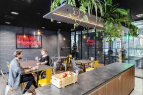 办公室绿植摆放装潢设计效果图片