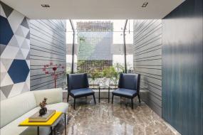 最新办公室绿植摆放设计装饰效果图片