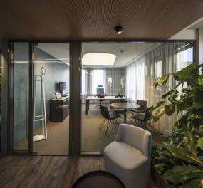 老板办公室布置装饰效果图