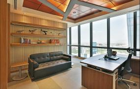 老板的办公室装修装潢效果图