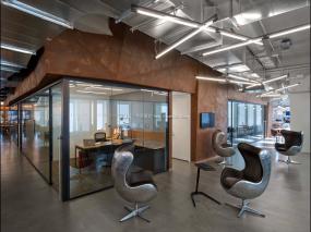 2018年大公司董事长办公室装修效果图