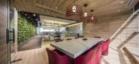 公司办公室简约装饰效果图