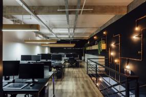 敞开式办公室装修效果图片