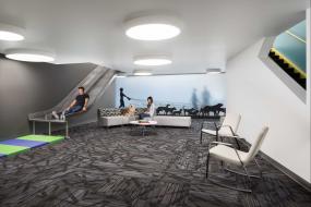 办公室成品隔断装修高清效果图