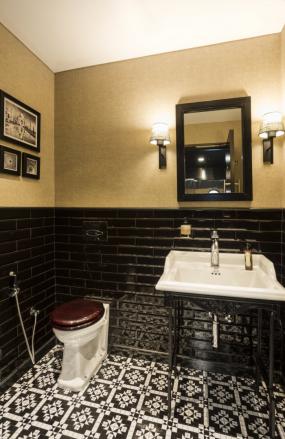 卫生间地砖装潢效果图片