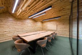 办公室生态木吊顶装修实景图片