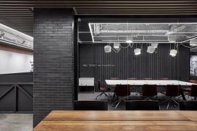 办公室生态木吊顶装修高清图片