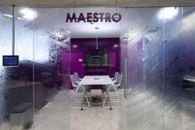 办公室磨砂玻璃装修实景图片