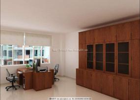 高端办公室文件柜装修图片