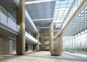 办公楼大厅装潢效果图