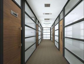 办公室屏风装修实景图图片