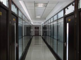 高端办公室屏风装修效果图