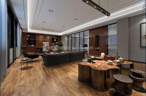 高档老总办公室石膏板吊顶装修效果图