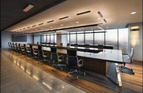 办公室石膏板造型顶装修效果图片